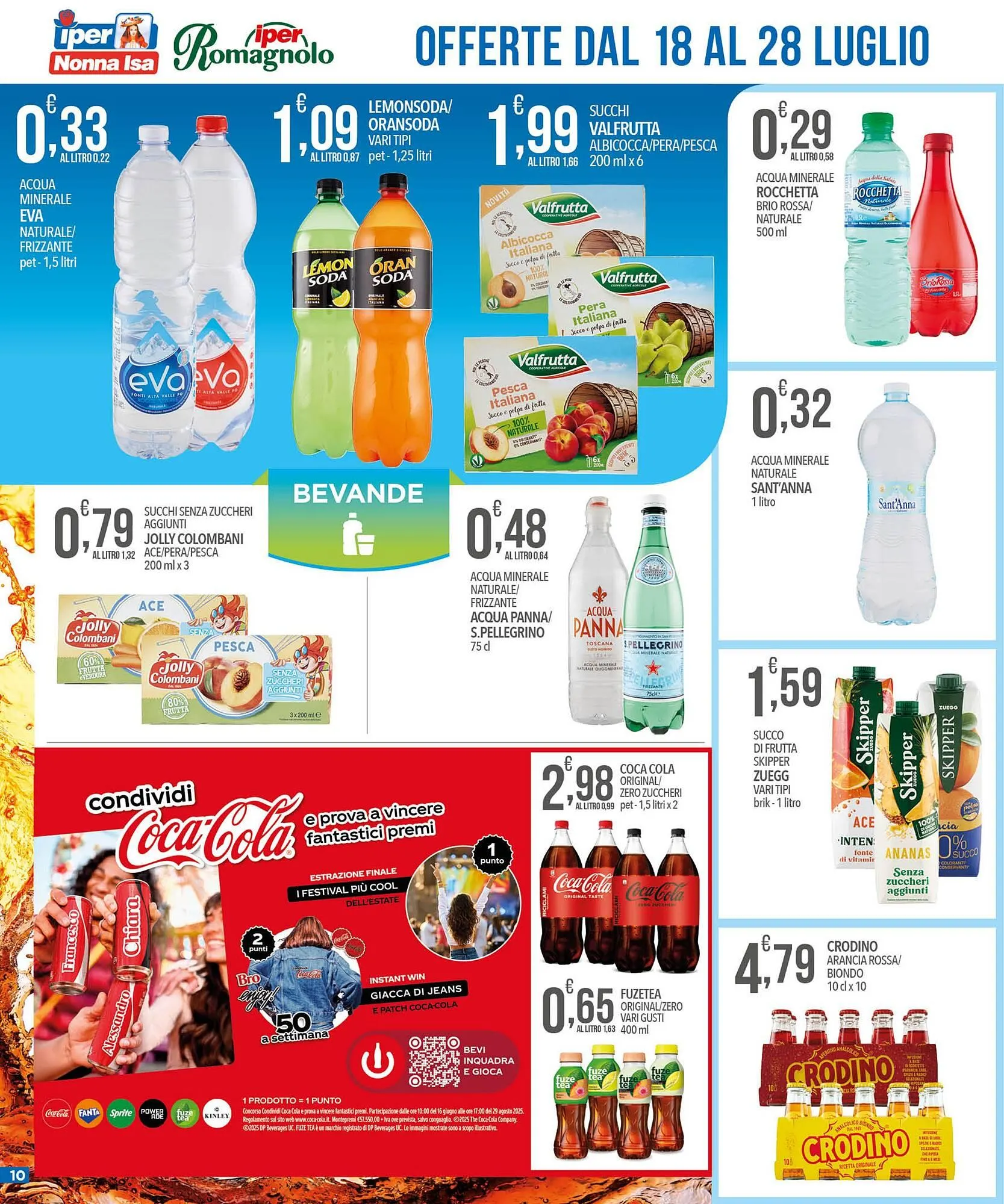 Volantino Iper Romagnolo da 18 luglio a 28 luglio di 2025 - Pagina del volantino 10