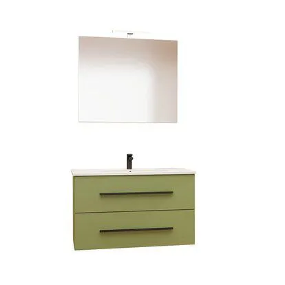 Composizione bagno 75x46 cm verde reseda