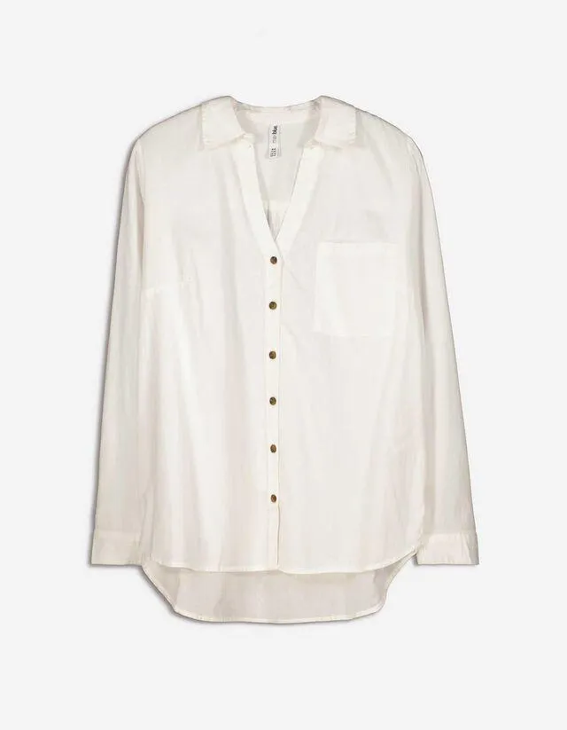 Camicia blusata - Scollo a serafino