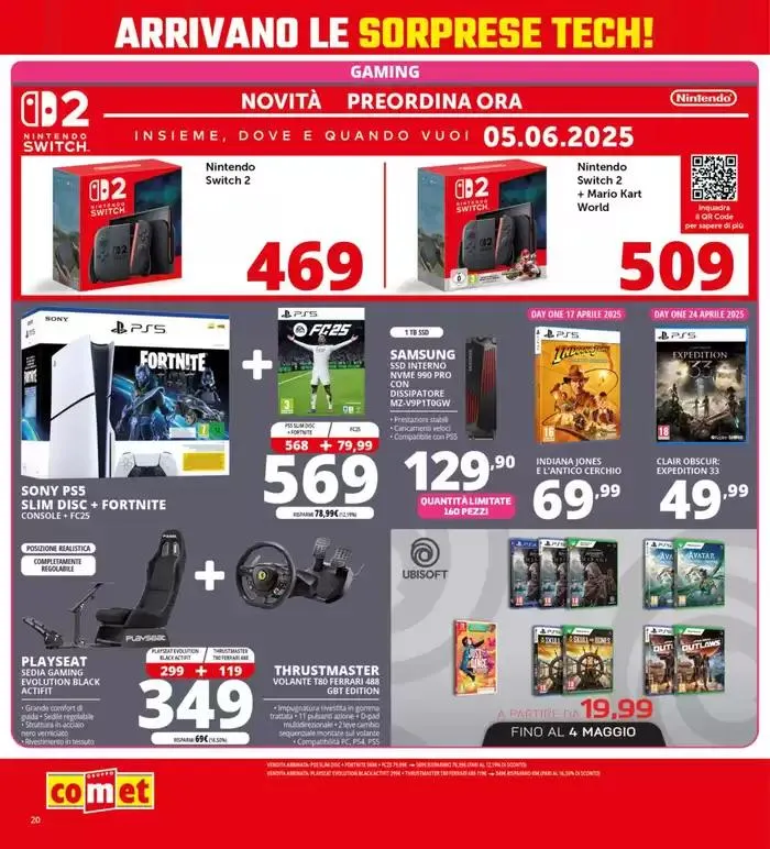 Sorprese tech da Comet! da 17 aprile a 28 aprile di 2025 - Pagina del volantino 20