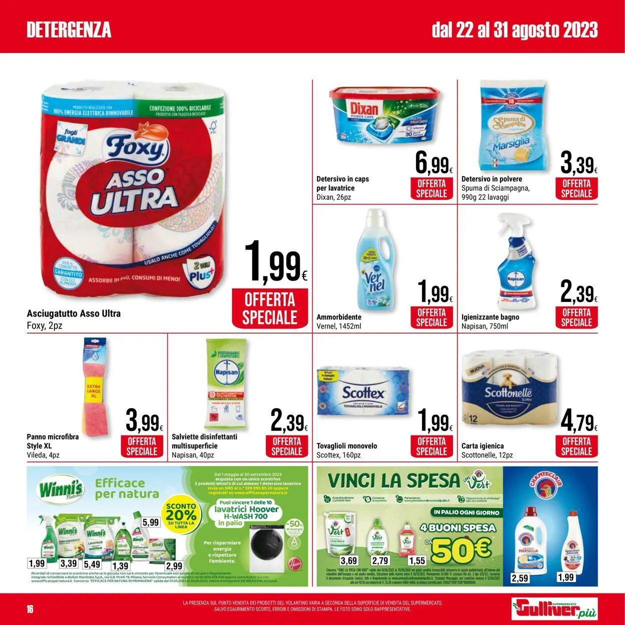 Gulliver Volantino attuale da 22 agosto a 31 agosto di 2023 - Pagina del volantino 16