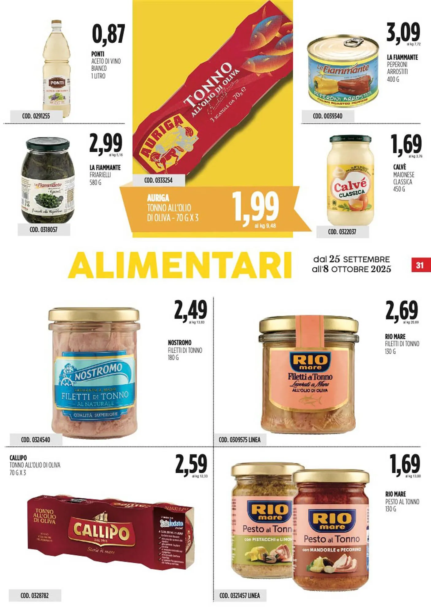 Volantino Carico Cash & Carry da 25 settembre a 8 ottobre di 2025 - Pagina del volantino 31