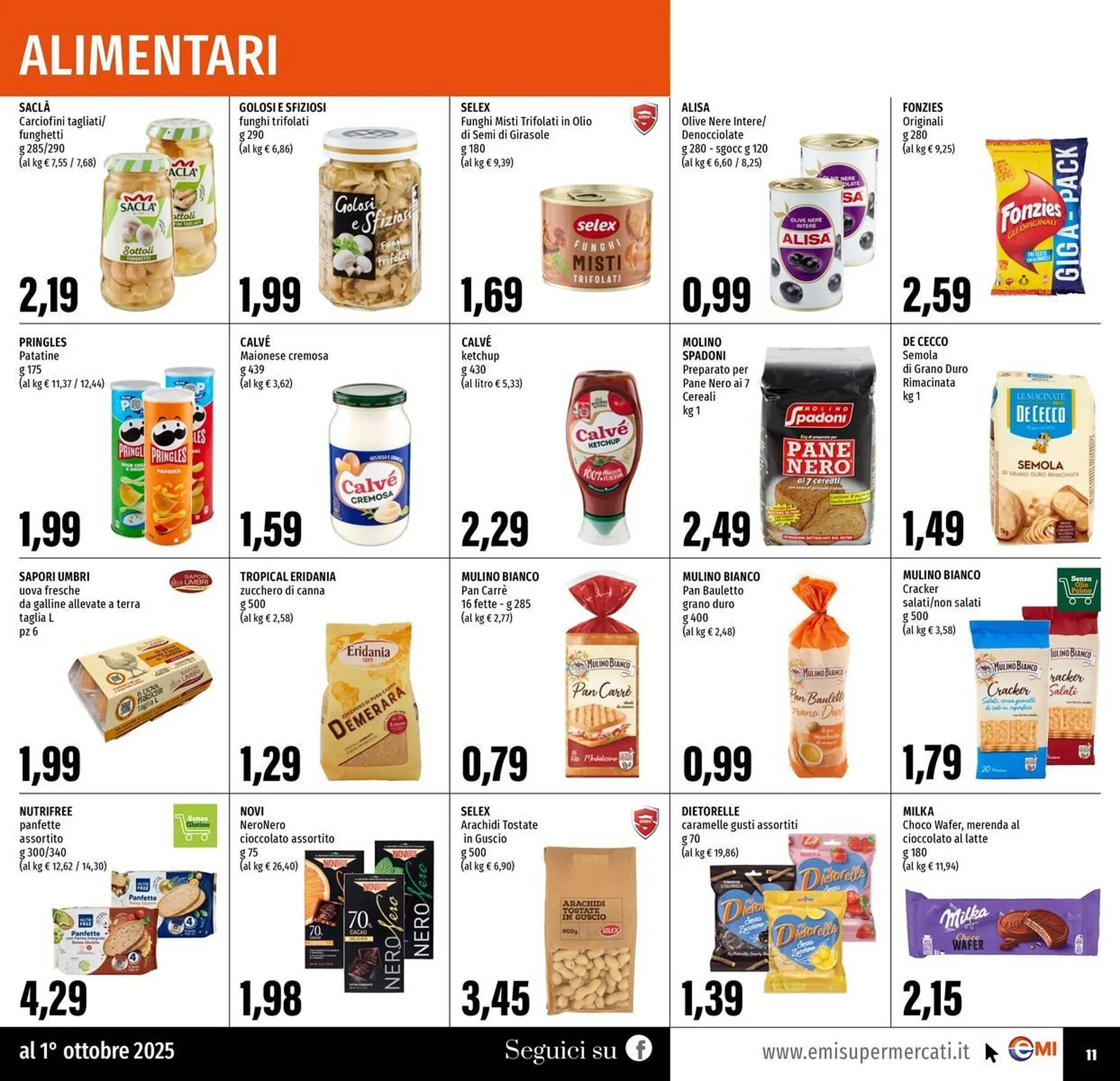 Volantino Emi Supermercati da 18 settembre a 1 ottobre di 2025 - Pagina del volantino 11