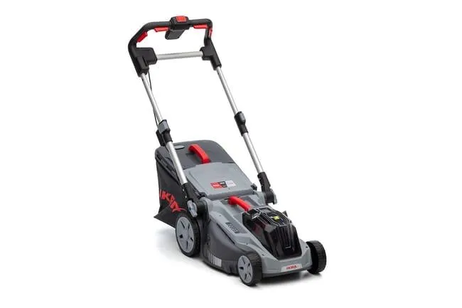 Rasaerba a batteria 3in1 - 36V - acciaio inox - larghezza di taglio 38cm - compatibile con batterie Bosch