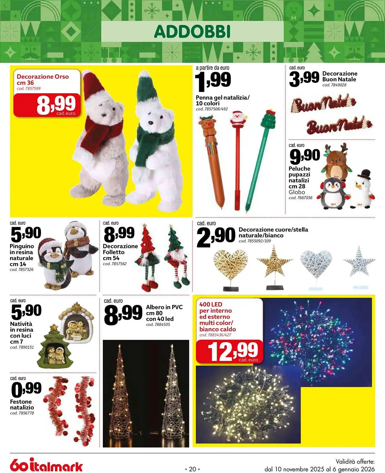 Volantino Italmark da 10 novembre a 6 gennaio di 2026 - Pagina del volantino 20