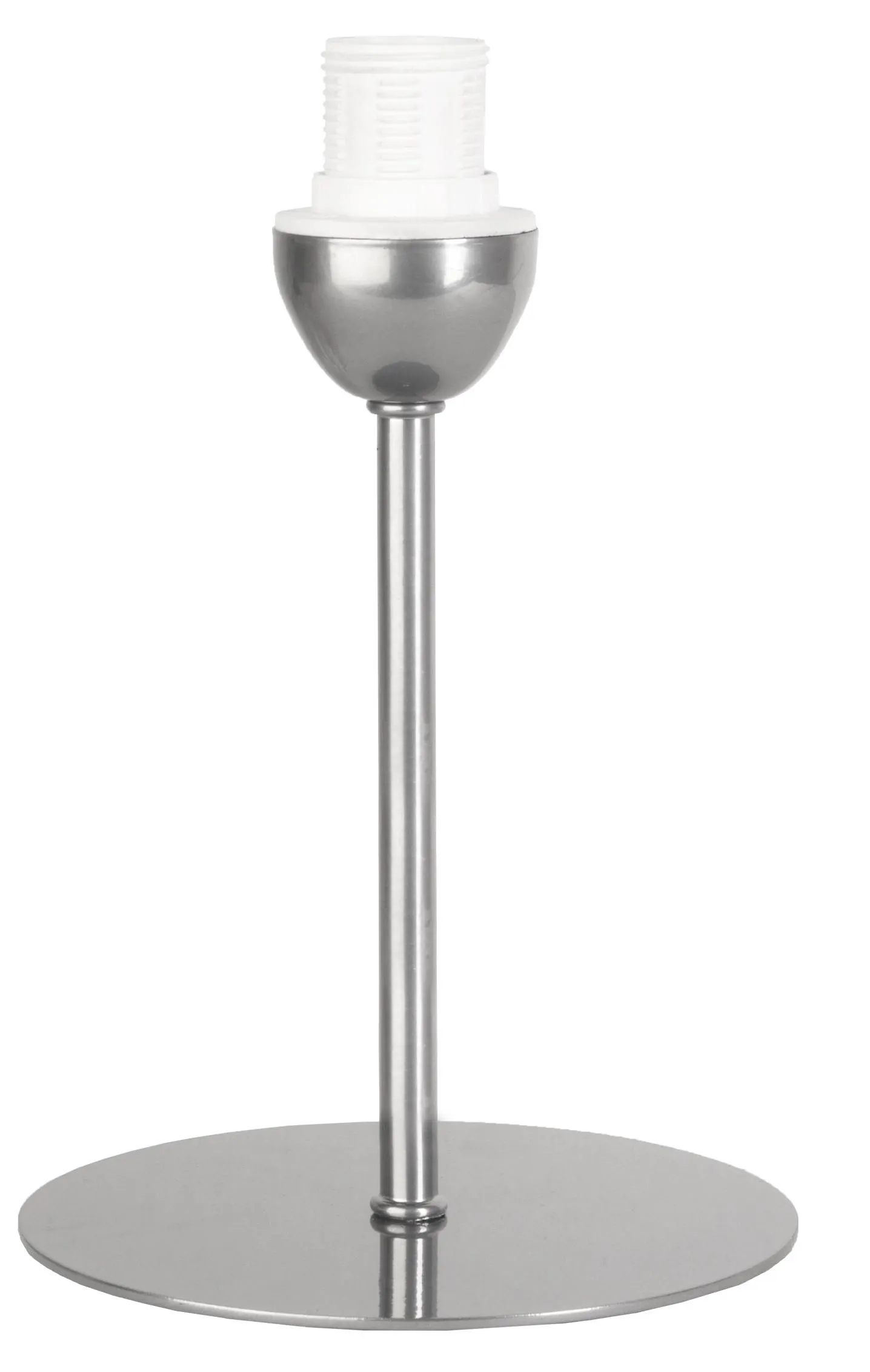 Montatura in ferro argento per lampada da tavolo piccola E14 H21 Ø13