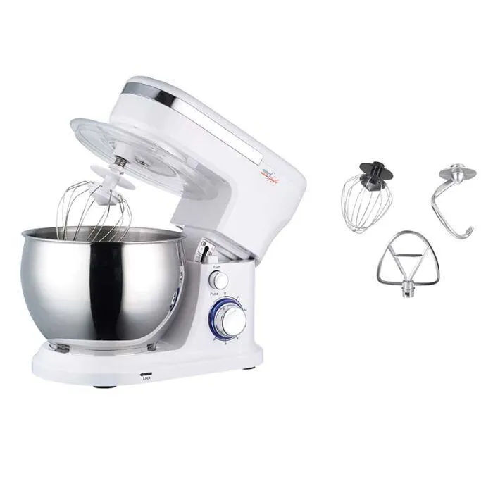 Melchioni Impastatrice planetaria, 1000w, ciotola 5 litri in acciaio inox, 6 velocitÀ