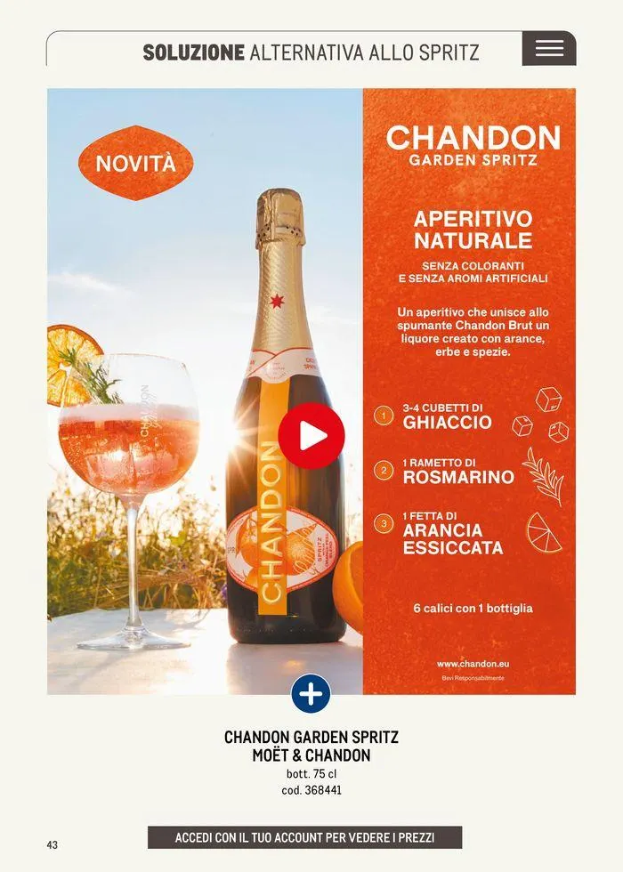 Catalogo aperitivo 2024 beverage da 20 maggio a 31 marzo di 2025 - Pagina del volantino 43