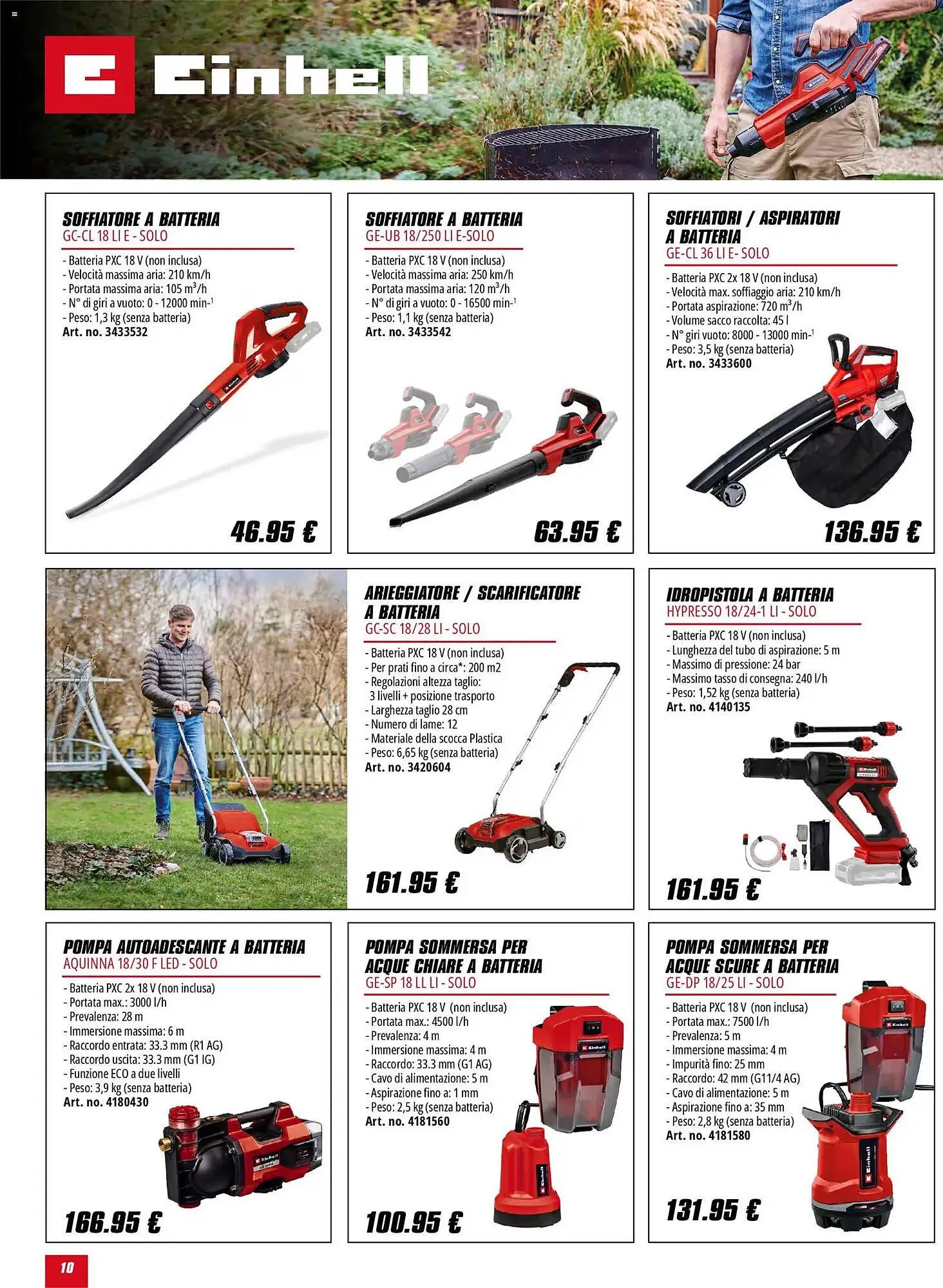 Volantino Einhell da 2 febbraio a 31 maggio di 2026 - Pagina del volantino 10