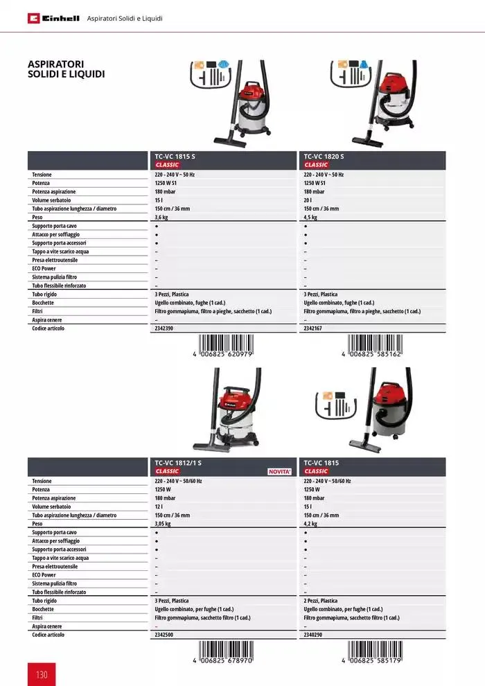 Elettroutensili 2025 da 11 febbraio a 31 dicembre di 2025 - Pagina del volantino 130