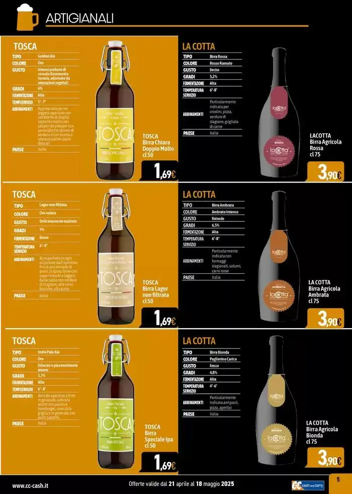 Carta birre 2025 da 22 aprile a 18 maggio di 2025 - Pagina del volantino 5
