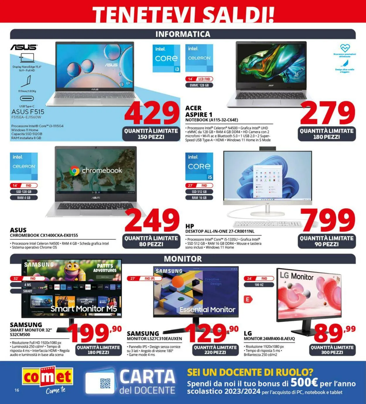 Comet Volantino attuale da 4 gennaio a 17 gennaio di 2024 - Pagina del volantino 16
