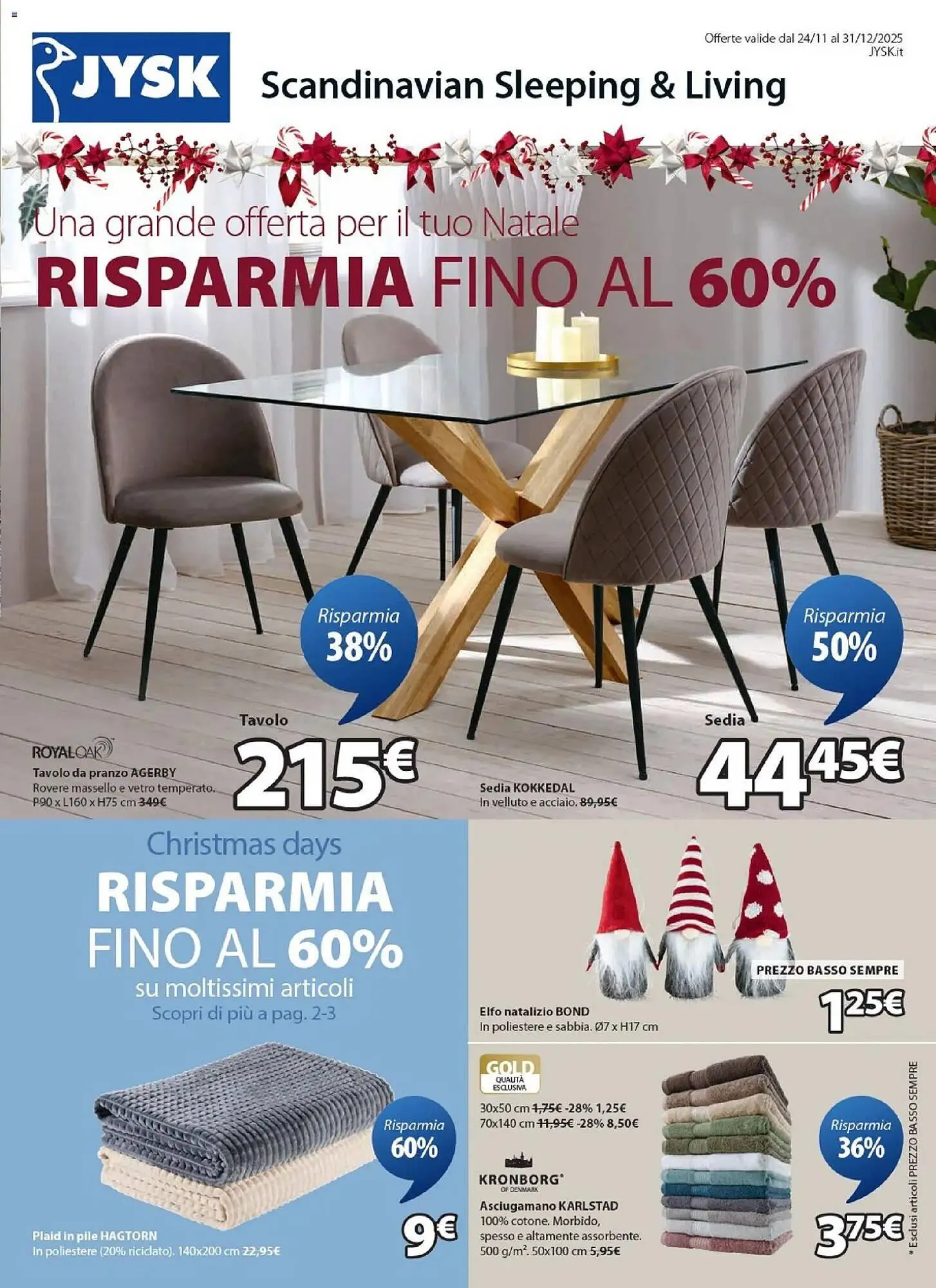 Volantino JYSK da 24 novembre a 31 dicembre di 2025 - Pagina del volantino 1