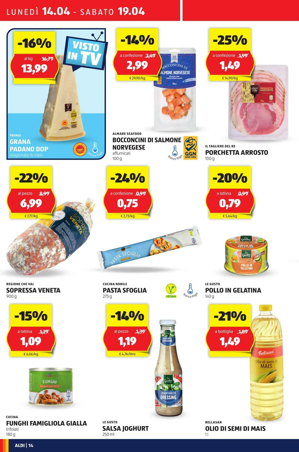 Aldi Volantino attuale da 14 aprile a 20 aprile di 2025 - Pagina del volantino 14