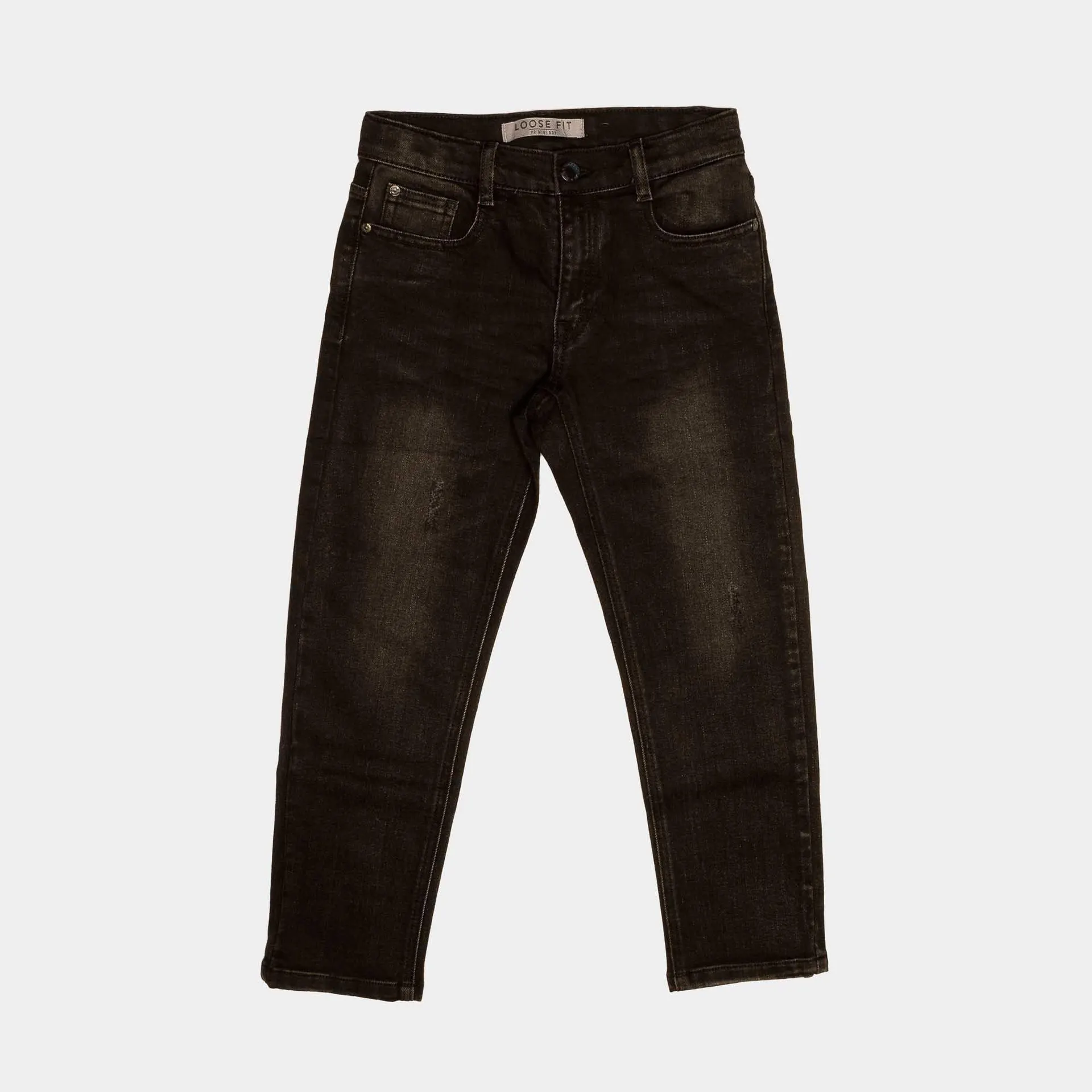 Pantalone in jeans da bambino, nero