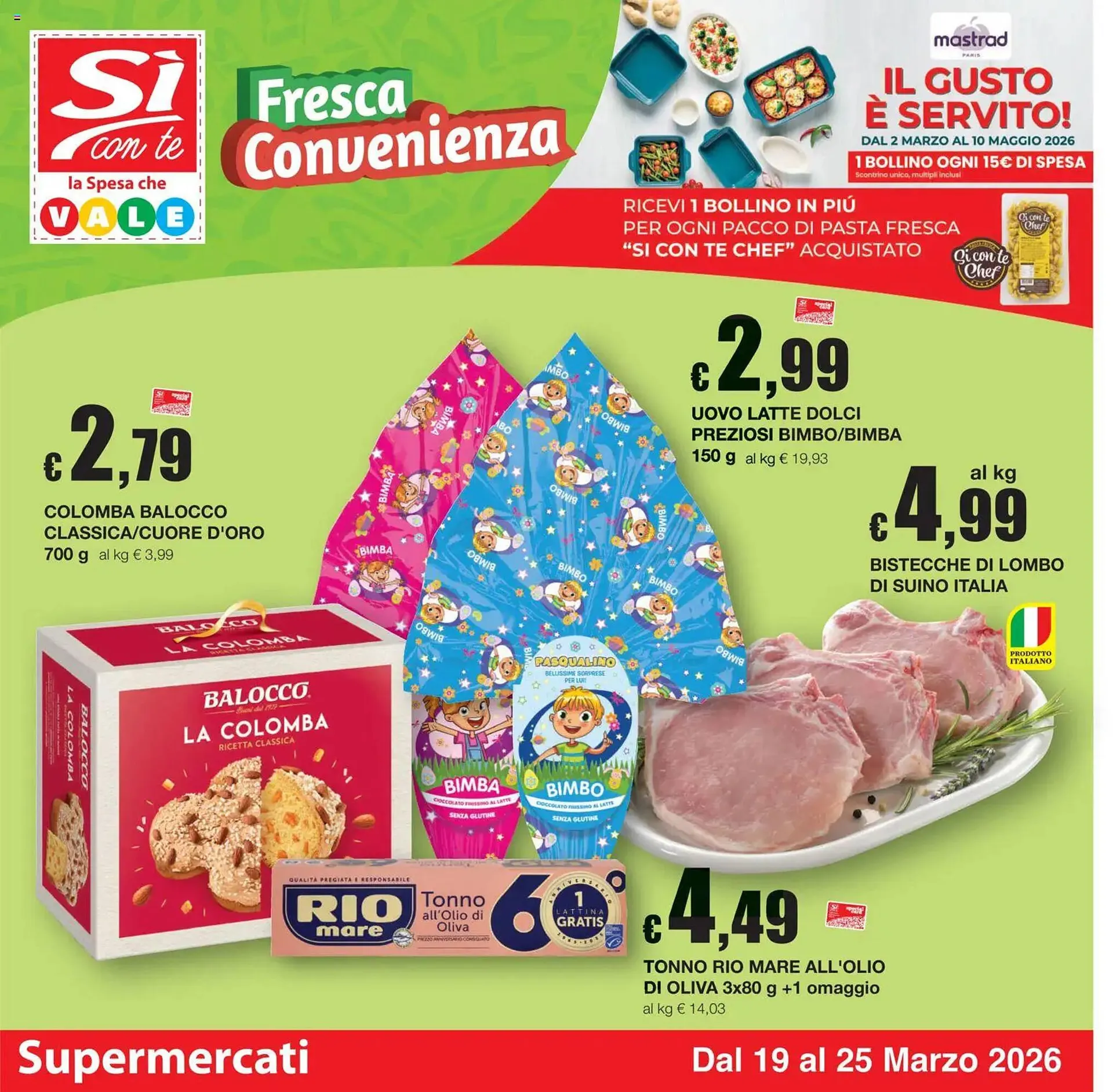 Volantino Sì con te da 19 marzo a 25 marzo di 2026 - Pagina del volantino 1