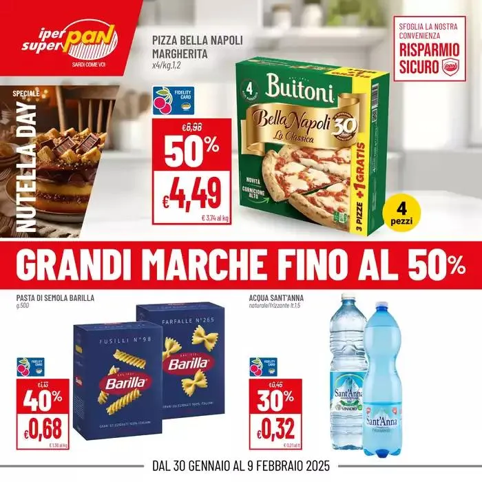 Grandi marche sconti fino al 50% da 30 gennaio a 9 febbraio di 2025 - Pagina del volantino 1