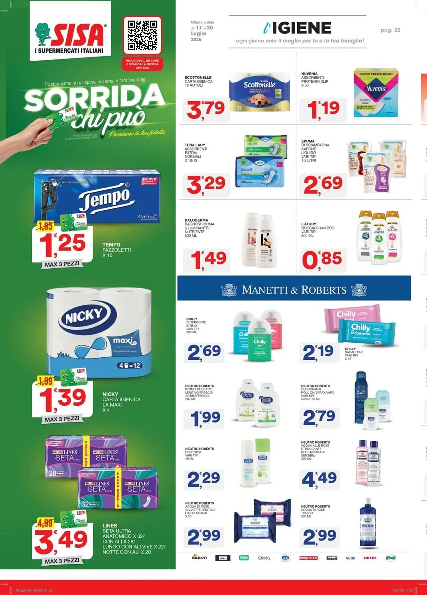 Volantino Sisa da 17 luglio a 30 luglio di 2025 - Pagina del volantino 22
