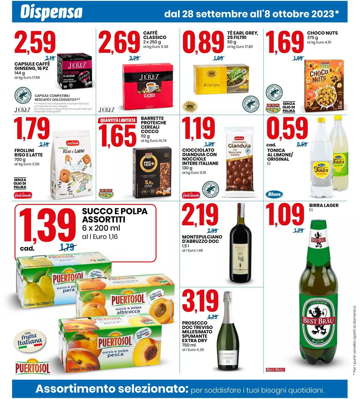 EURO Spin Volantino attuale da 25 settembre a 8 ottobre di 2023 - Pagina del volantino 4