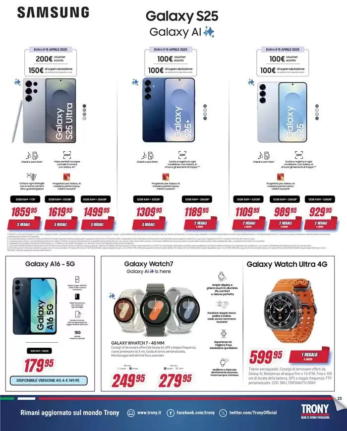 Il regalo lo scegli tu da Trony! da 12 aprile a 7 maggio di 2025 - Pagina del volantino 25