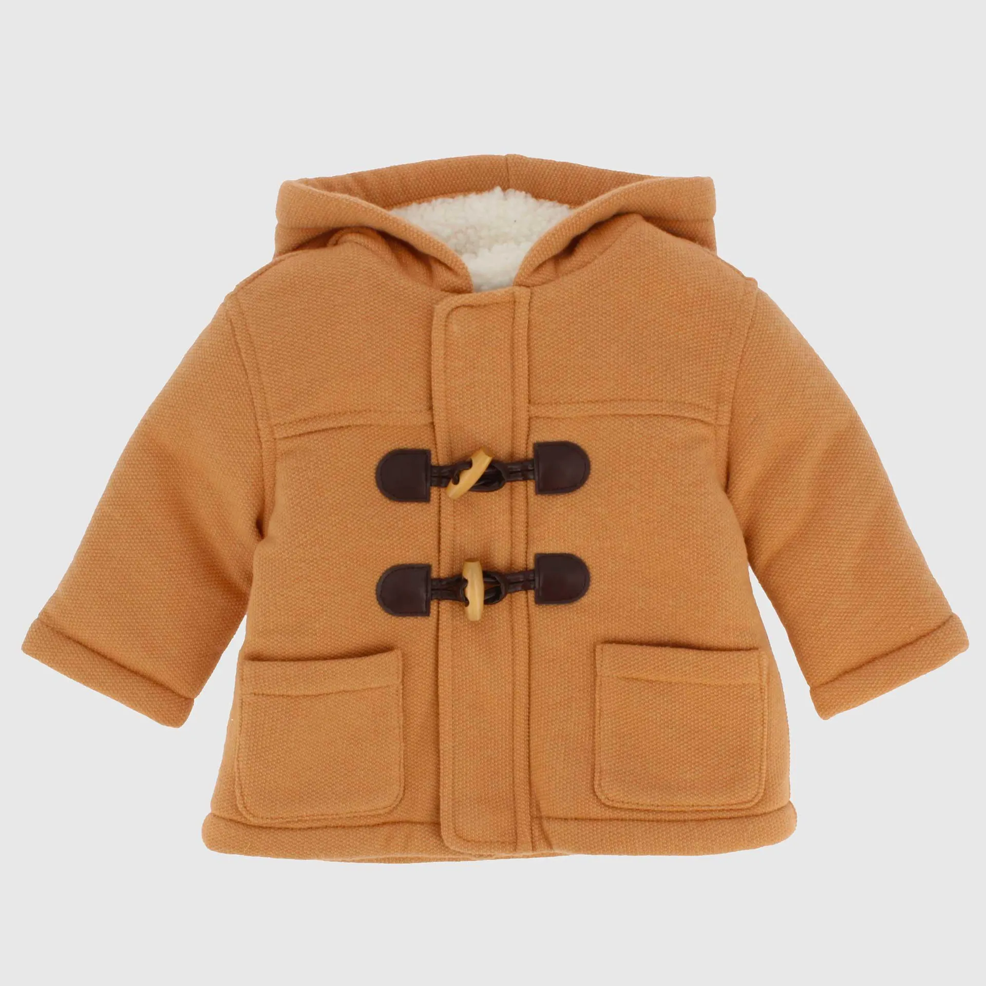 Cappotto modello montgomery da neonato, beige