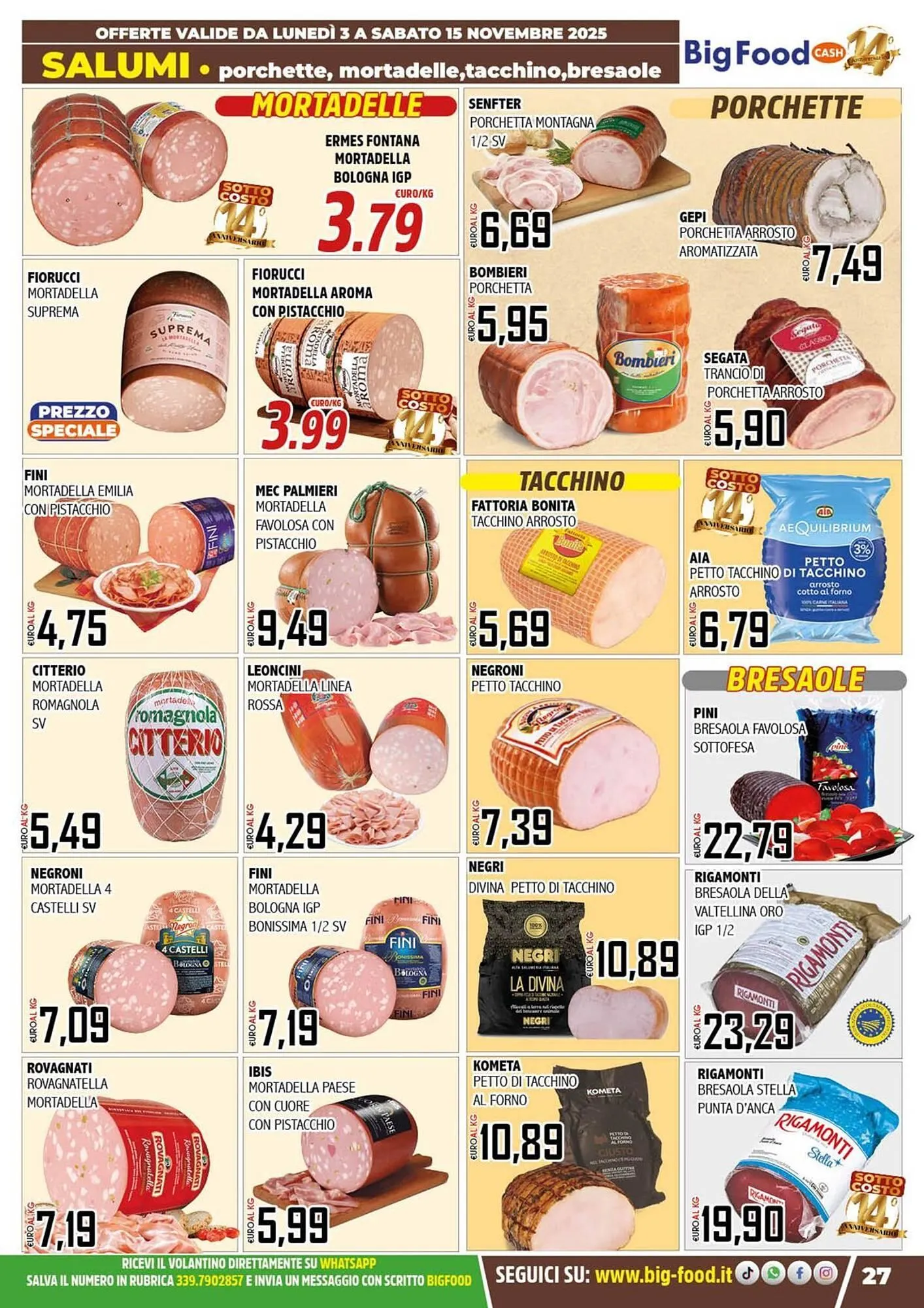 Volantino Big Food da 3 novembre a 15 novembre di 2025 - Pagina del volantino 27