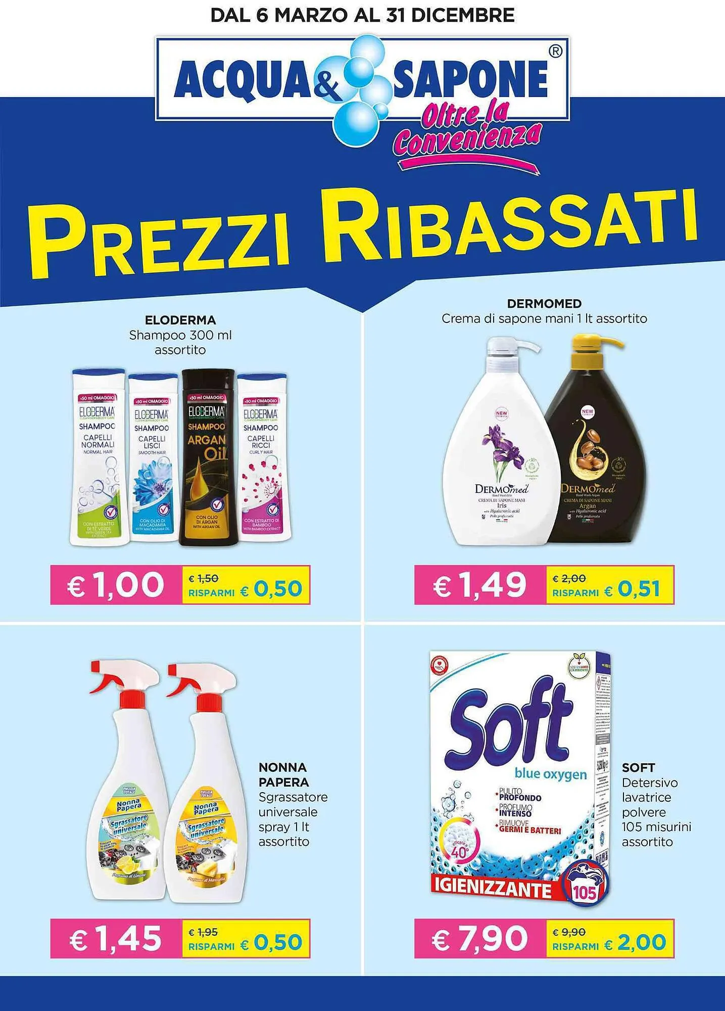 Volantino Acqua & Sapone da 8 marzo a 31 dicembre di 2023 - Pagina del volantino 1