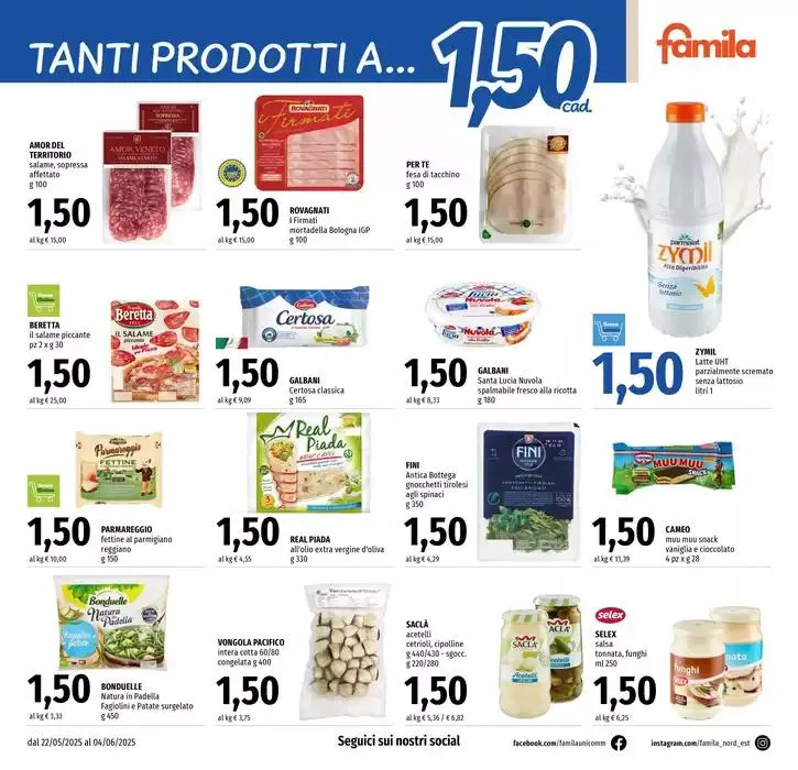 Tanti prodotti a 1,00 1,50 2,00 da 22 maggio a 4 giugno di 2025 - Pagina del volantino 4