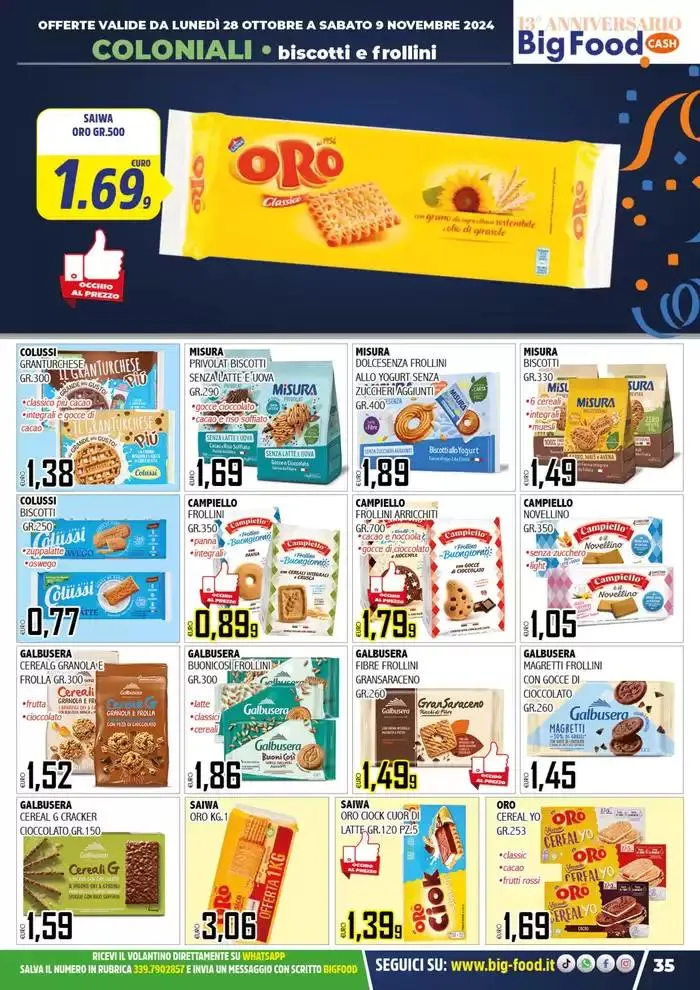 Festeggiamo il nostro 13 anniversario da 28 ottobre a 9 novembre di 2024 - Pagina del volantino 35