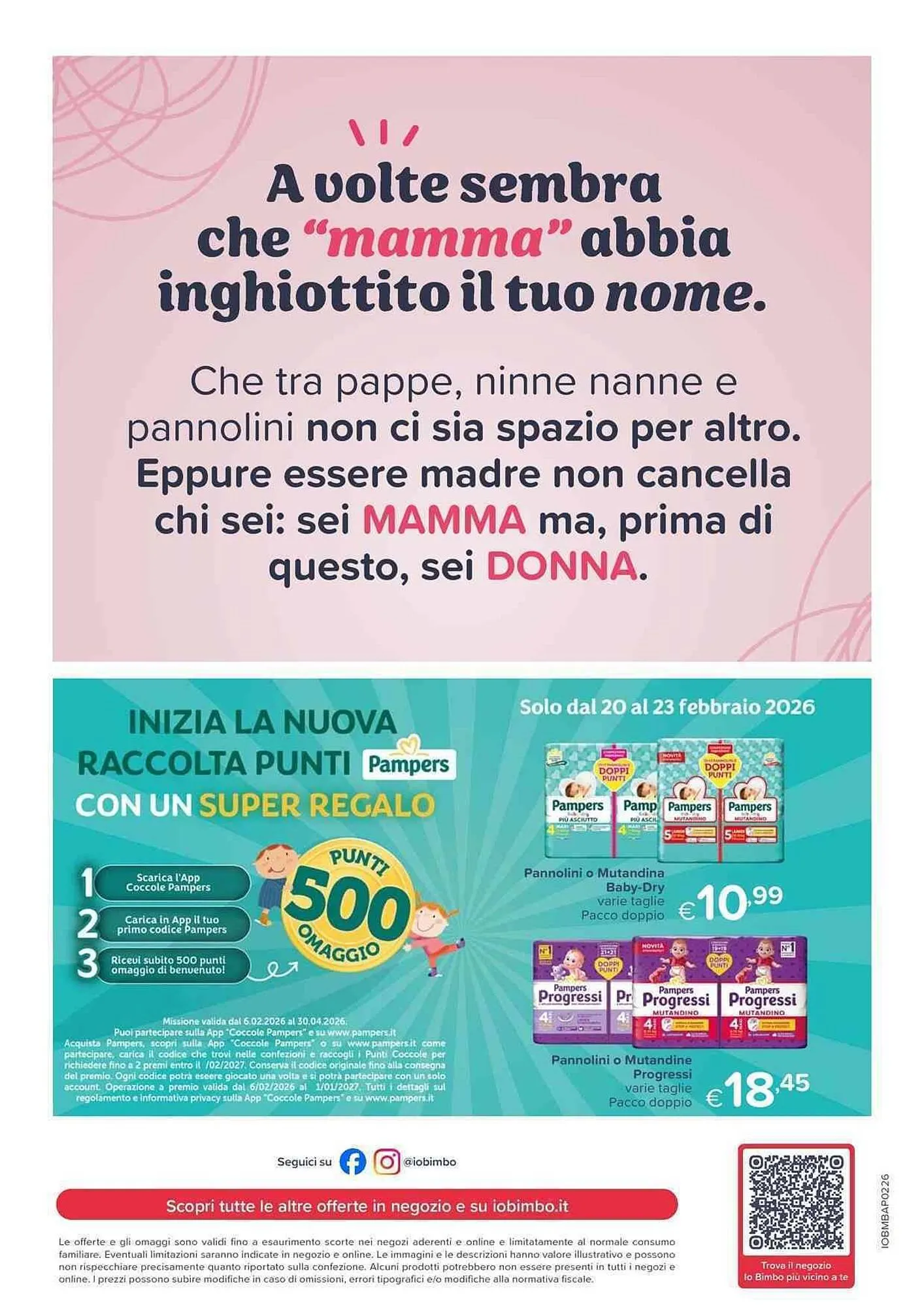 Volantino Io Bimbo da 20 febbraio a 8 marzo di 2026 - Pagina del volantino 20
