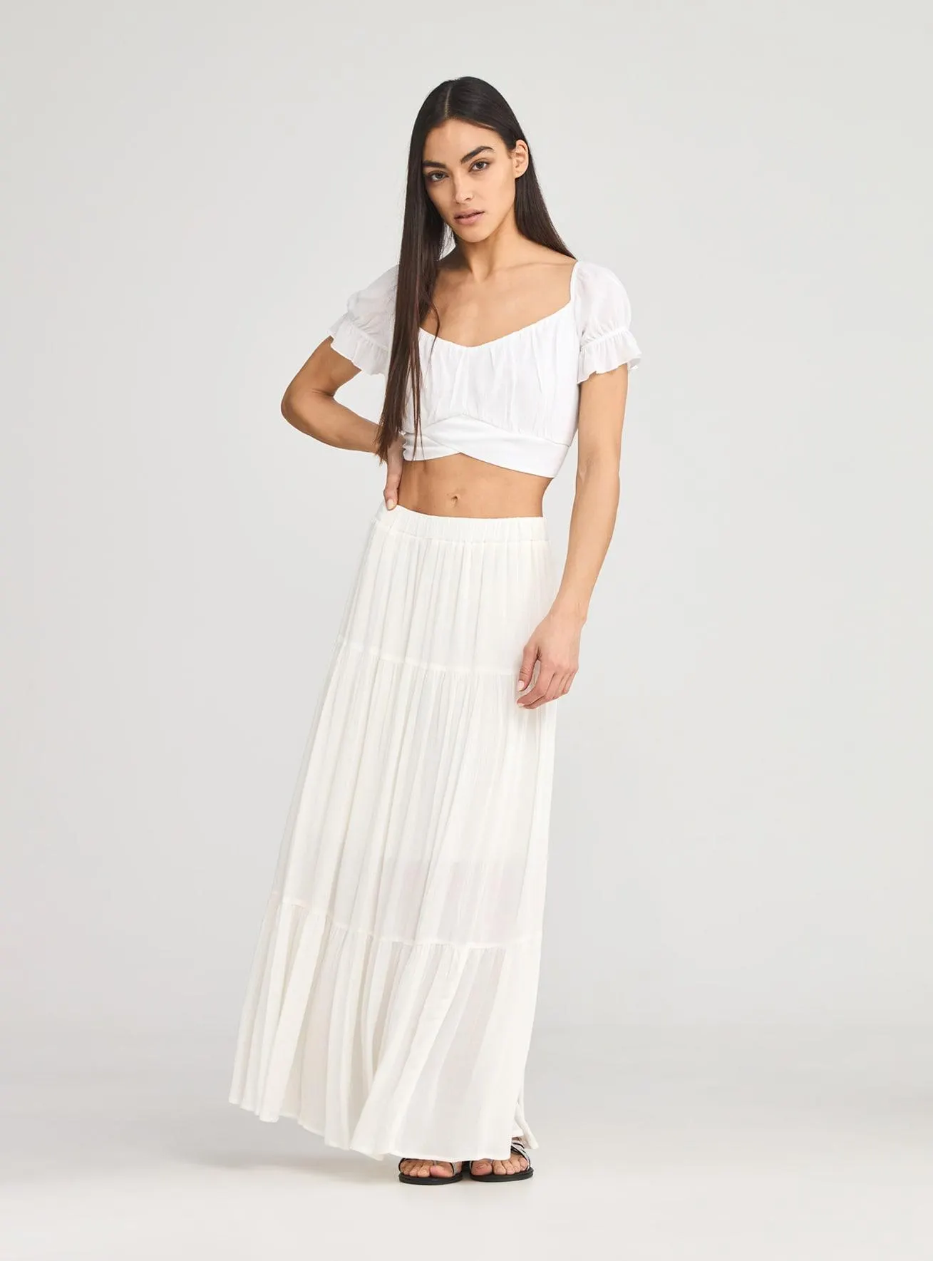 Blusa con fiocco Bianco ottico