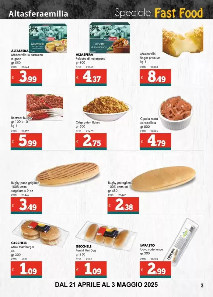 Speciale fast food da 22 aprile a 3 maggio di 2025 - Pagina del volantino 3