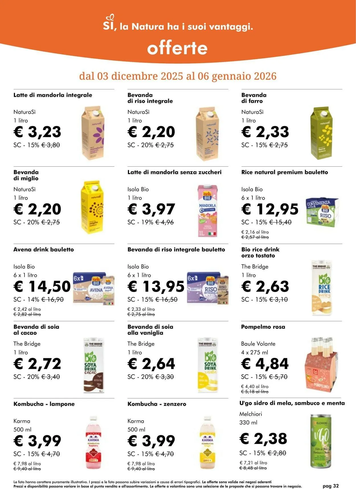 Natura Sì Volantino attuale da 29 gennaio a 12 febbraio di 2026 - Pagina del volantino 32