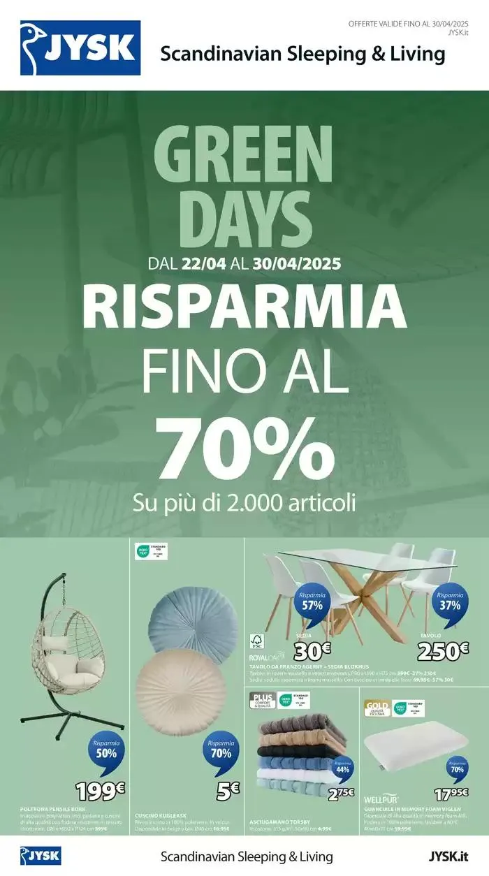 Green days da 22 aprile a 30 aprile di 2025 - Pagina del volantino 1
