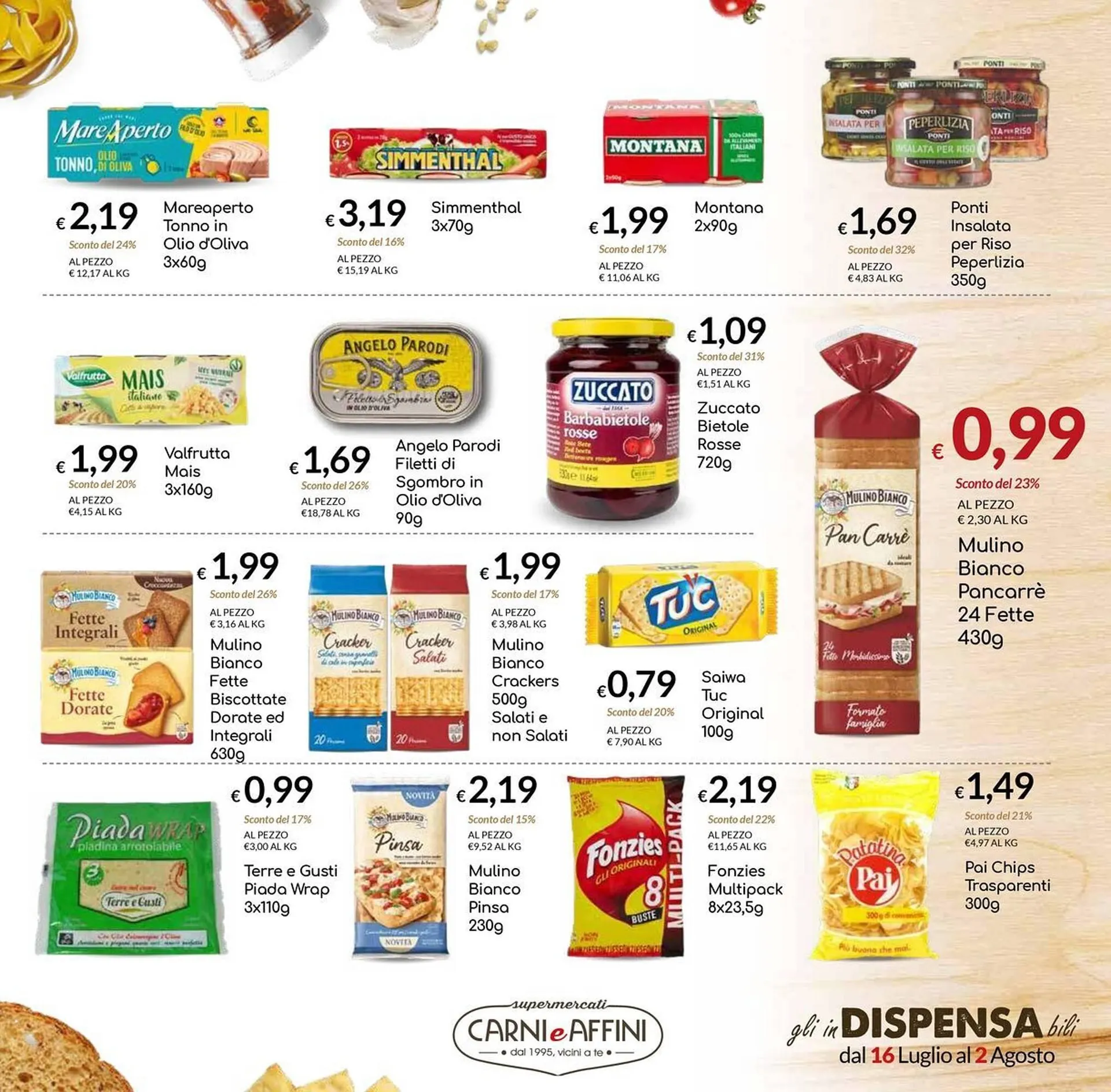 Volantino Carni e Affini Supermercati da 16 luglio a 2 agosto di 2025 - Pagina del volantino 7