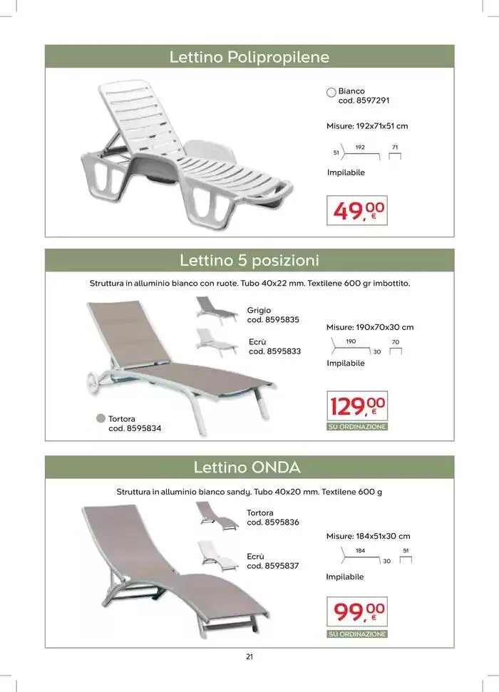 CATALOGO ARREDO da 17 marzo a 31 luglio di 2025 - Pagina del volantino 21