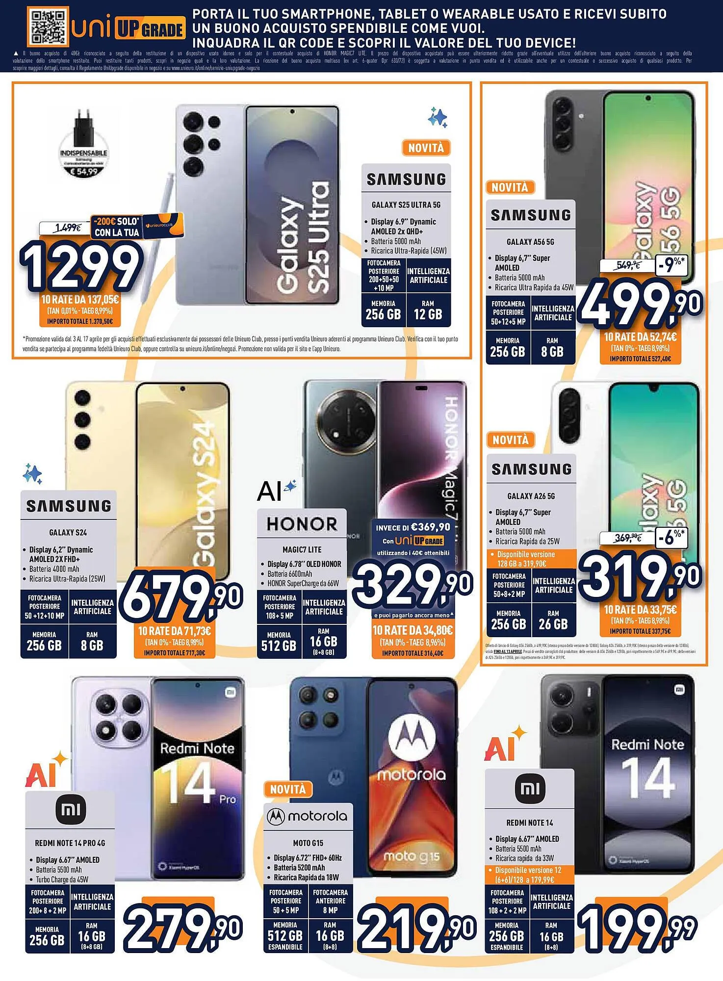 Volantino Unieuro da 2 aprile a 17 aprile di 2025 - Pagina del volantino 7