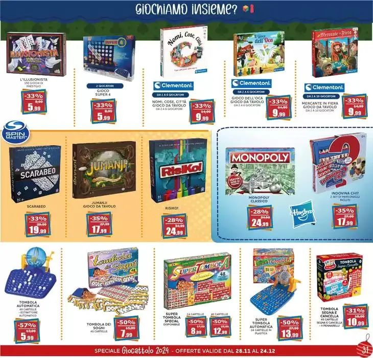 Speciale Giocattolo - Portogruaro da 28 novembre a 24 dicembre di 2024 - Pagina del volantino 31