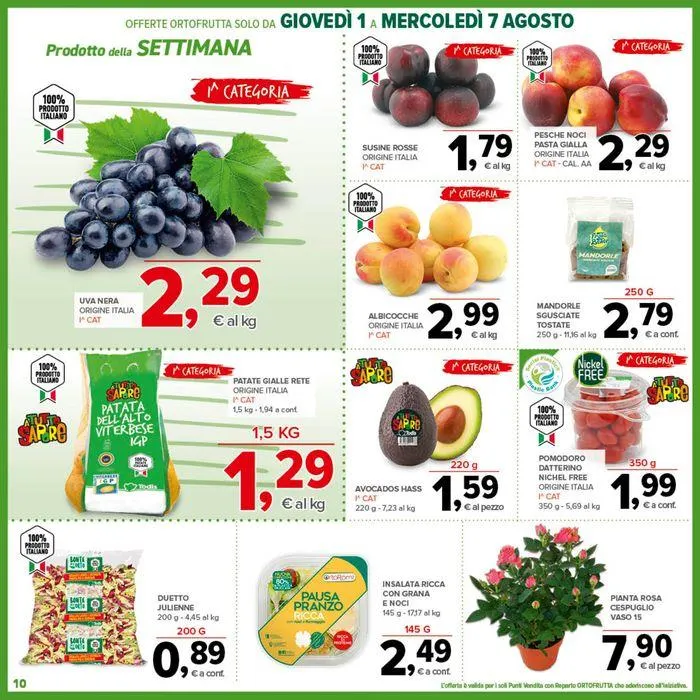 Sconti 30%40%50% da 1 agosto a 15 agosto di 2024 - Pagina del volantino 10