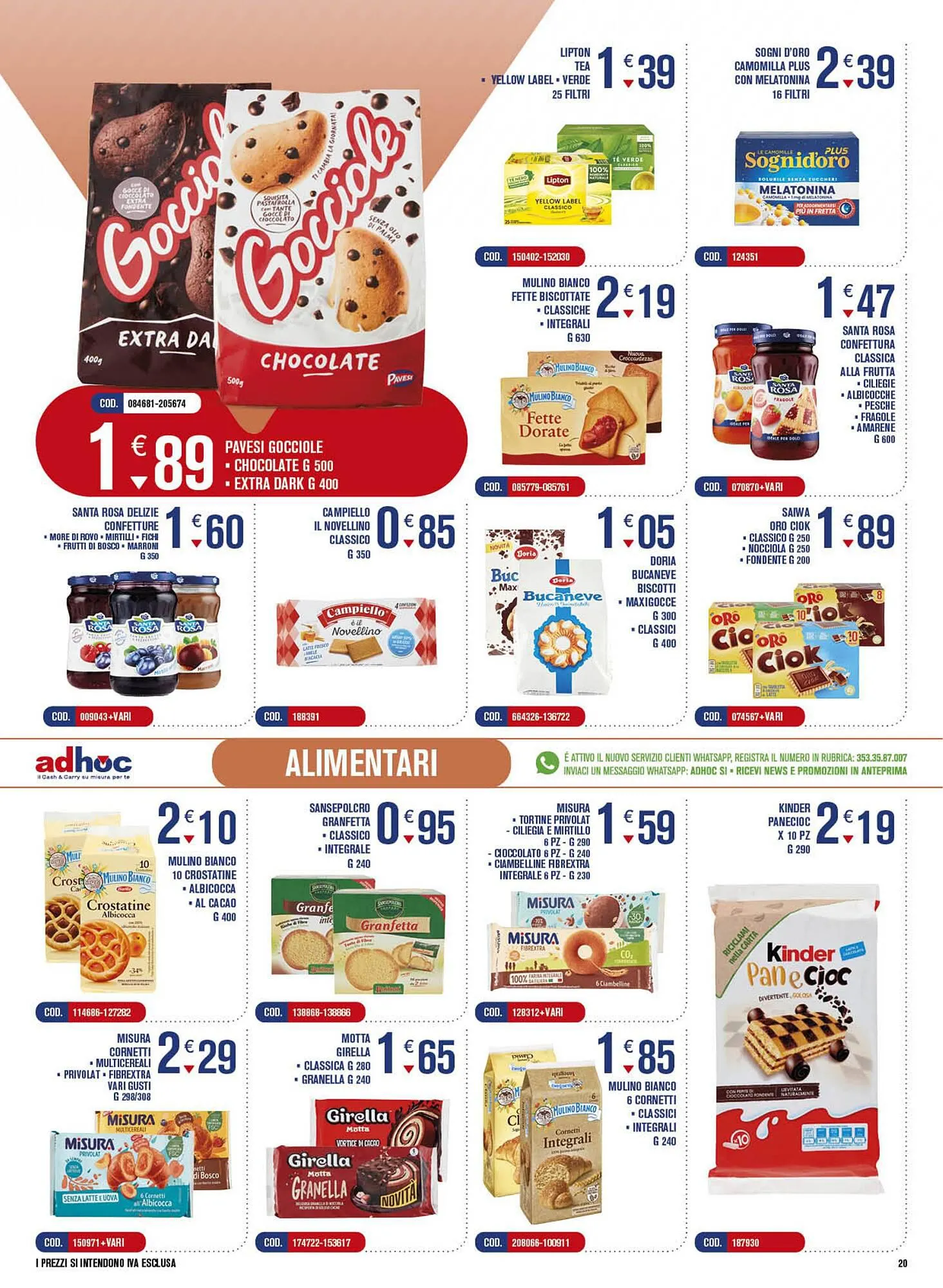 Volantino Adhoc da 9 ottobre a 22 ottobre di 2023 - Pagina del volantino 20