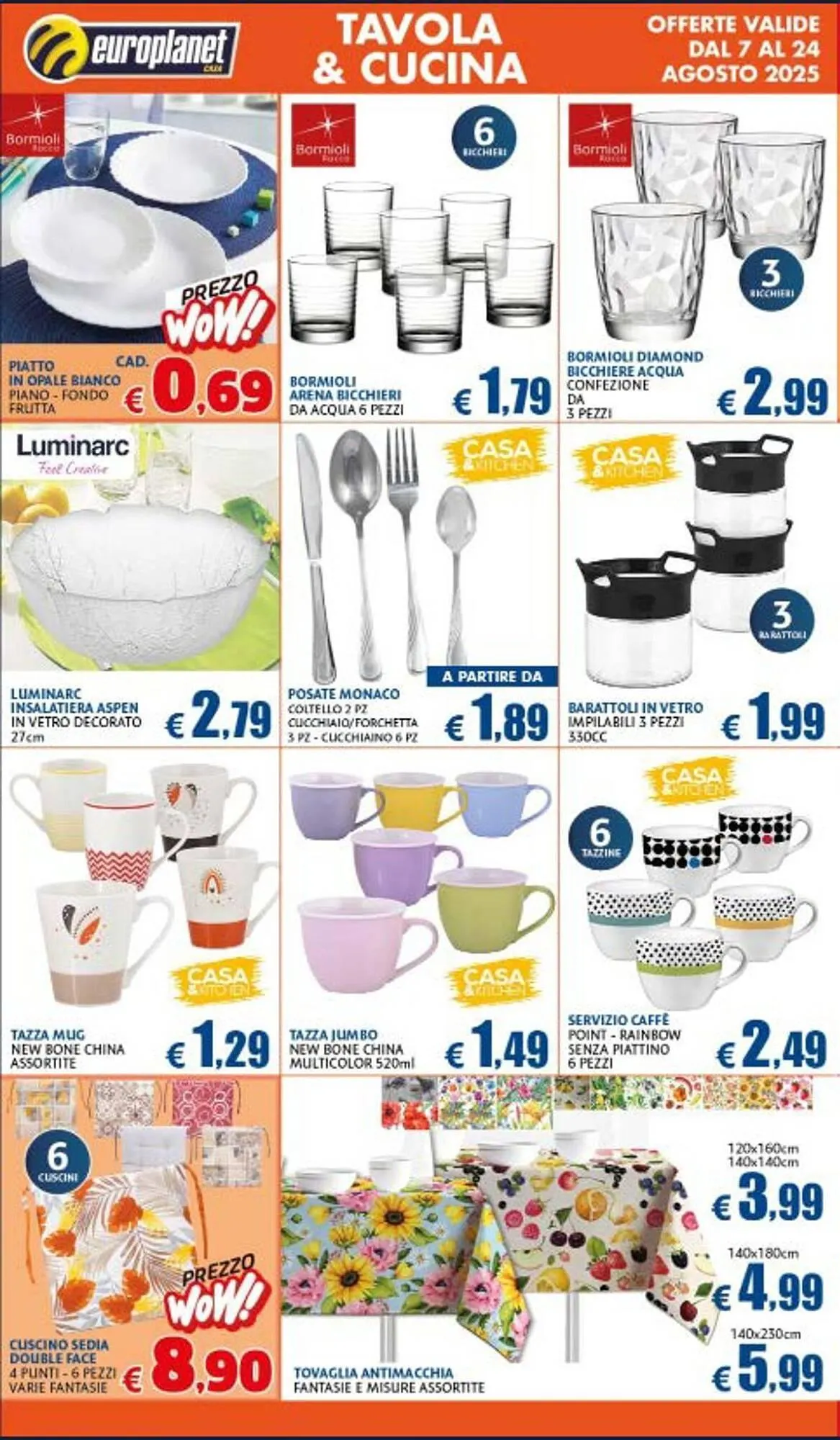 Volantino Europlanet Casa da 7 agosto a 24 agosto di 2025 - Pagina del volantino 10