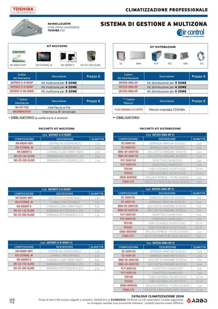 Catalogo climatizzazione 2024 da 17 maggio a 31 dicembre di 2024 - Pagina del volantino 112