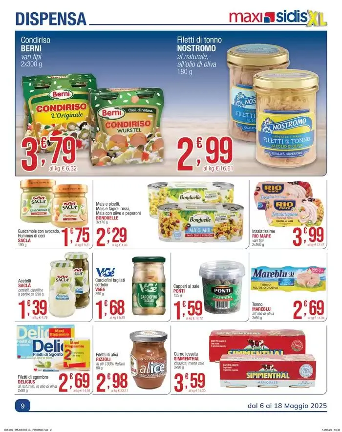 Il piacere di fare la spesa da 5 maggio a 18 maggio di 2025 - Pagina del volantino 9