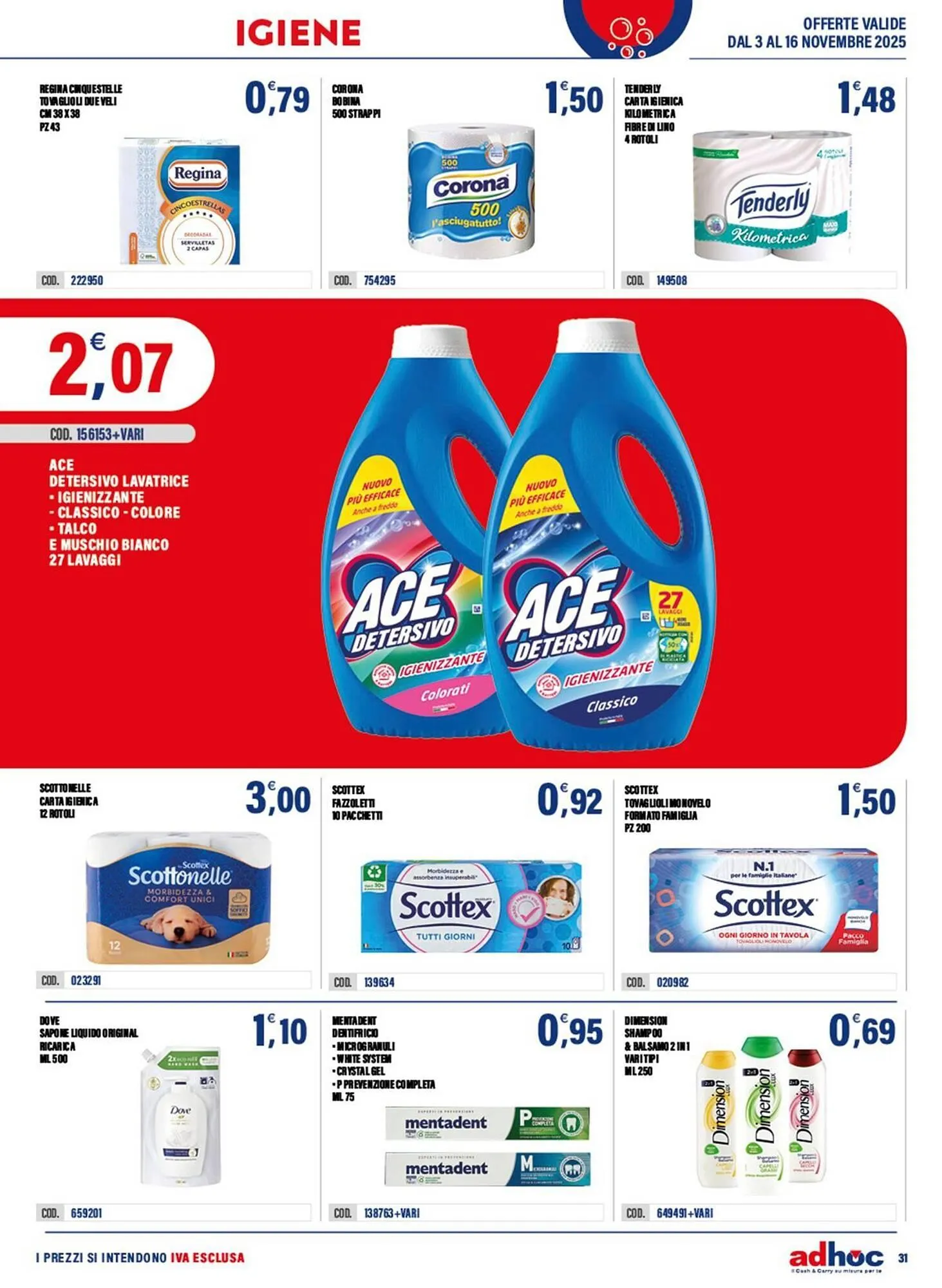 Volantino Adhoc da 3 novembre a 16 novembre di 2025 - Pagina del volantino 31