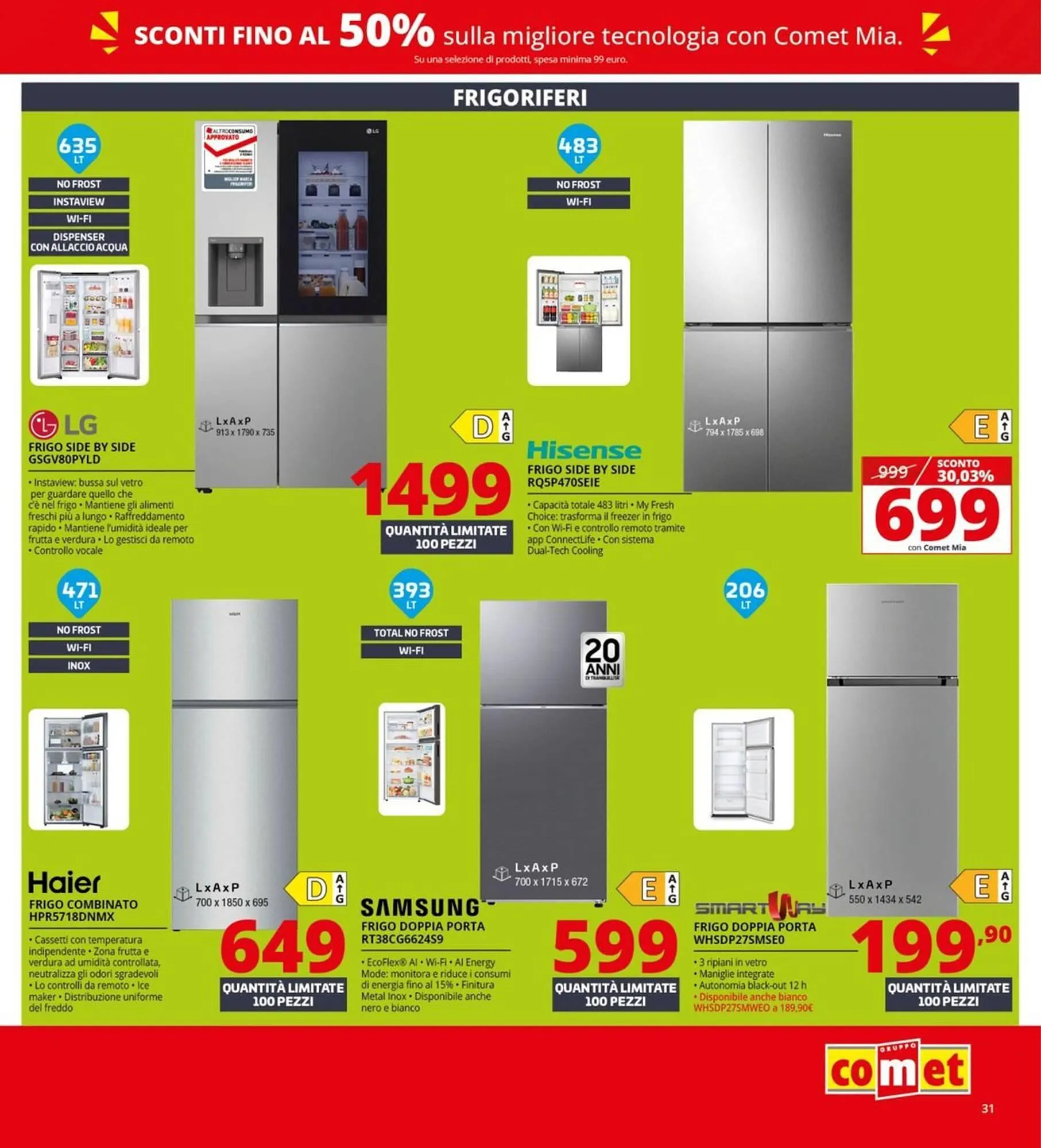 Volantino Comet da 2 gennaio a 21 gennaio di 2026 - Pagina del volantino 31