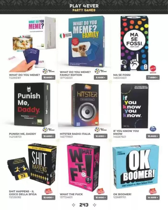 Catalogo di natale 2024! da 19 novembre a 24 dicembre di 2024 - Pagina del volantino 245