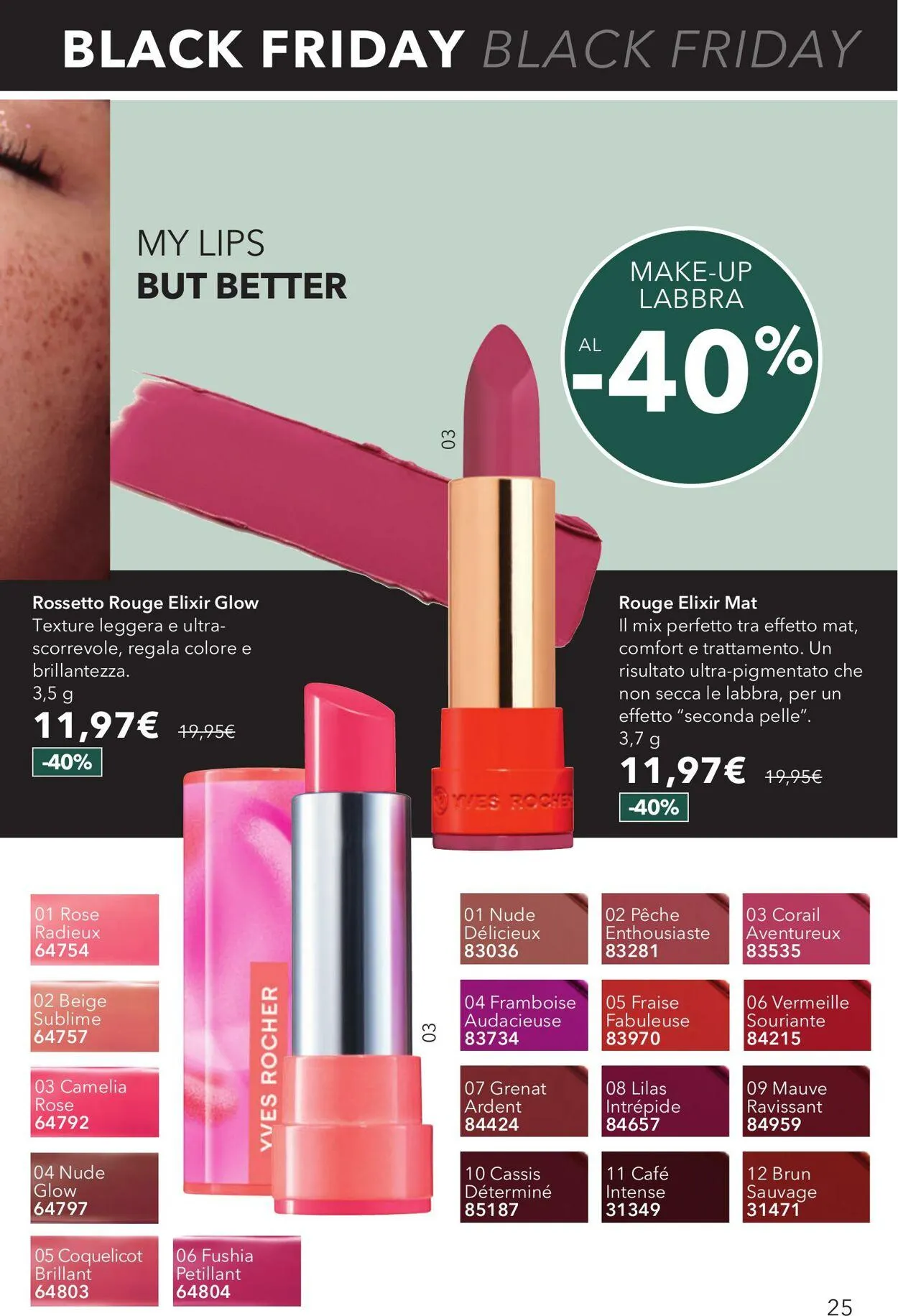 Yves Rocher Volantino attuale da 11 dicembre a 25 dicembre di 2025 - Pagina del volantino 25