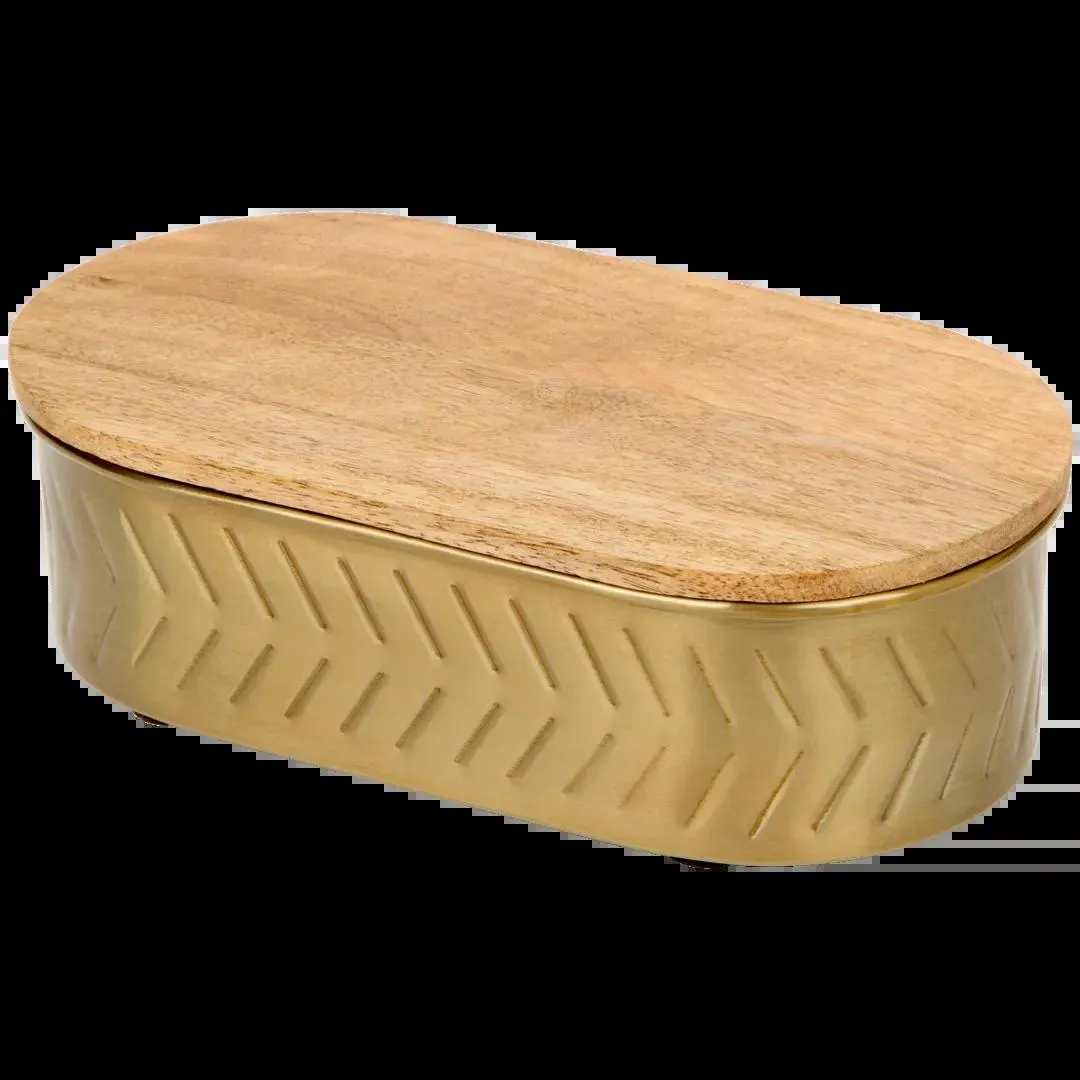 Contenitore con coperchio in legno