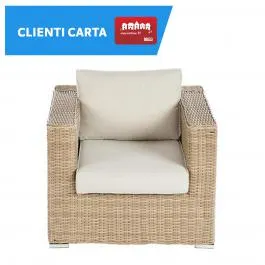 POLTRONA COSTA RICA NATERIAL MIDOLLINO SINTETICO ALLUMINIO