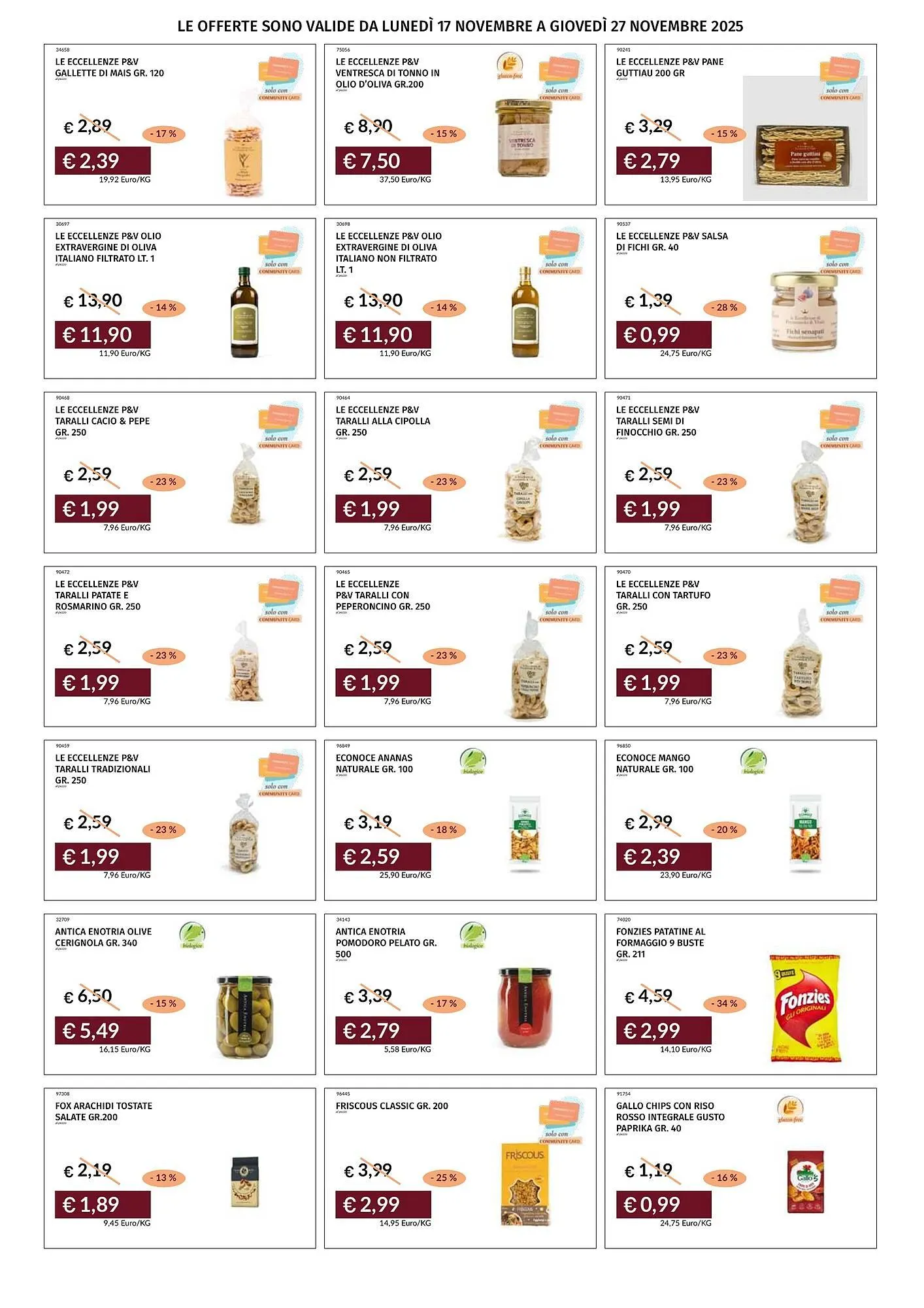 Volantino Prezzemolo e Vitale da 17 novembre a 27 novembre di 2025 - Pagina del volantino 22